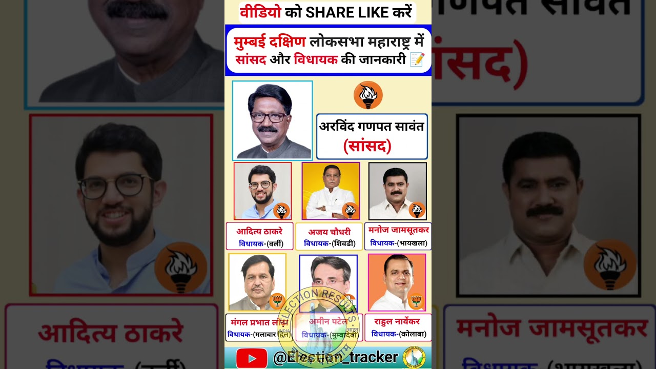 mumbai South loksabha me kis kis party ka 💪 dabdaba hai #mumbai #adityathackeray #arvindsawant #bjp