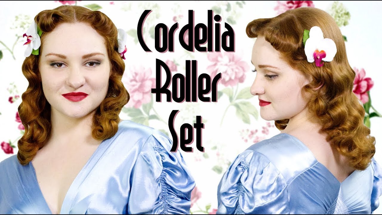 Cordelia Vintage Sponge Roller Set Hairstyle Tutorial
