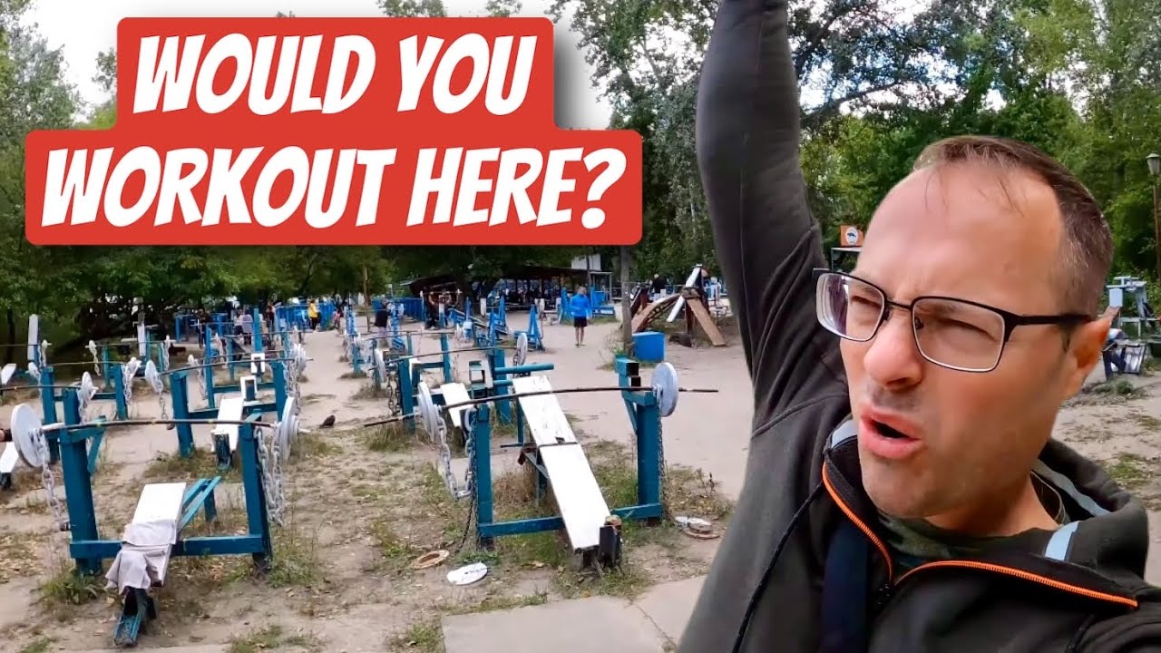 Soviet Outdoor Gym Kyiv: Would You Work Out Here?