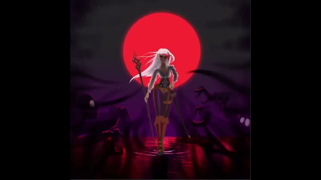 Shadow Sorceress - DnD character art timelapse