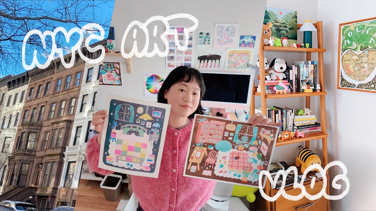 nyc art vlog ✦ mocca festival, yarn shopping in brooklyn, shop prep, apartment updates