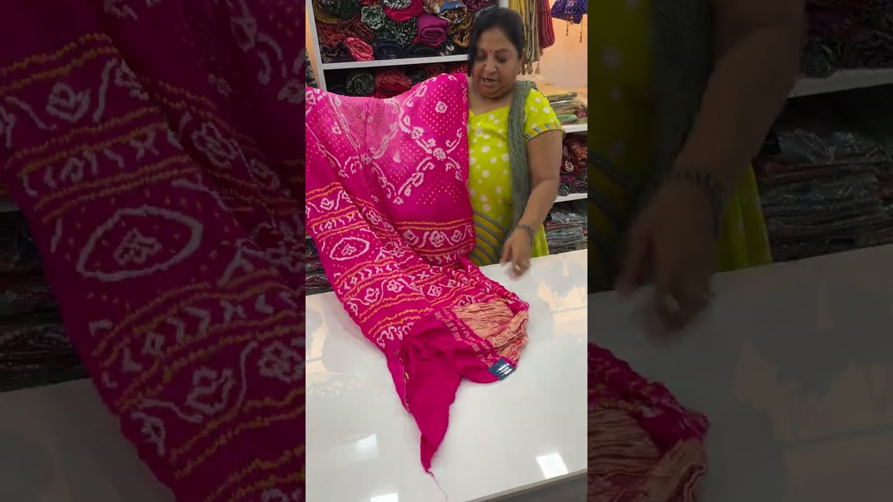 Pure Gaji Fancy Bandhani.Mo 8200562265