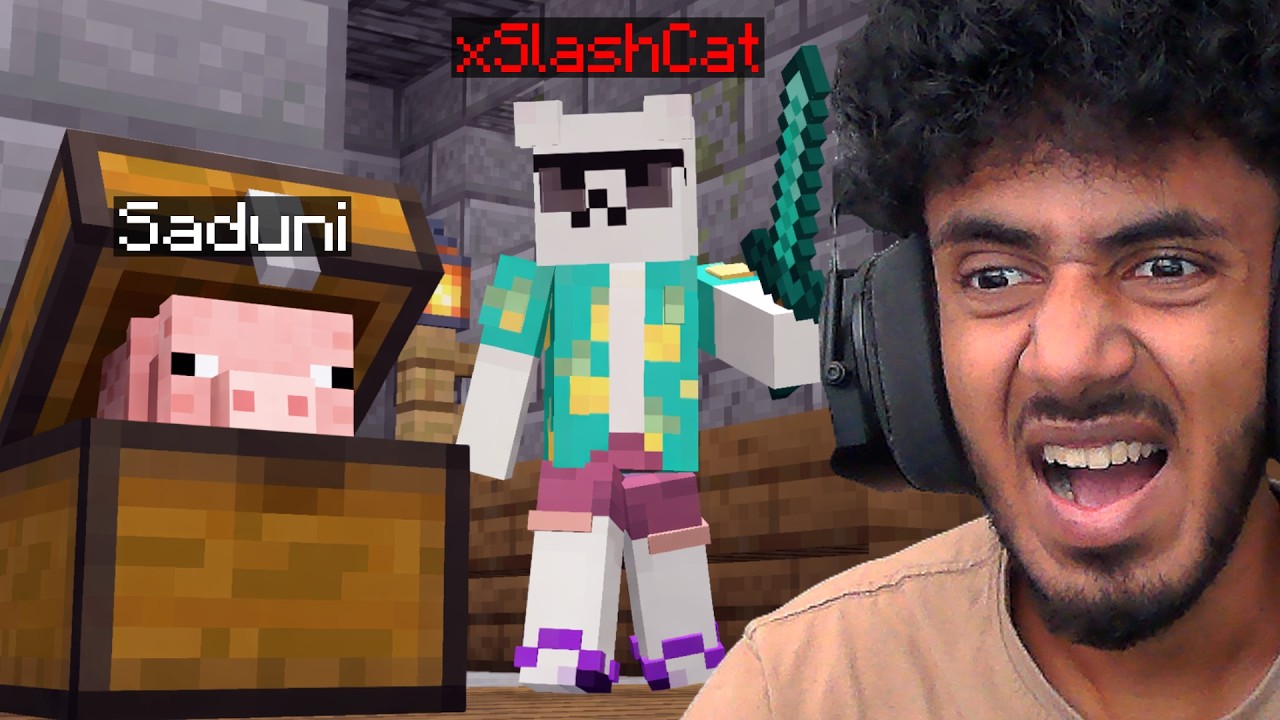 50ක් එක්ක අල්ලන සෙල්ලම්!!! 🐷🔎 | 50 Players Hide And Seek w/@slashcatLK