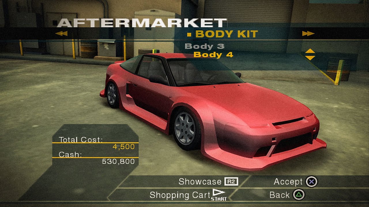 NFS UNDERCOVER / ALL BODY KITS - PS2