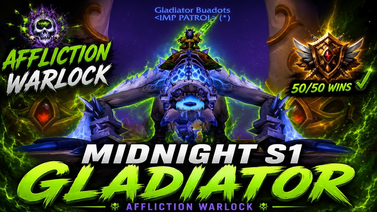 Zdobyłem rangę Gladiatora jako Affliction Warlock | Midnight Sezon 1 | BuaLock