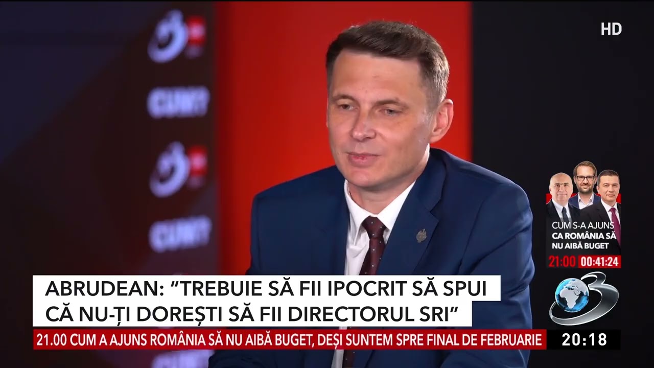 Abrudean: Trebuie să fii ipocrit să spui că nu-ți dorești să fii directorul SRI