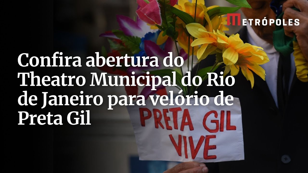 Confira abertura do Theatro Municipal do Rio de Janeiro para velório de Preta Gil