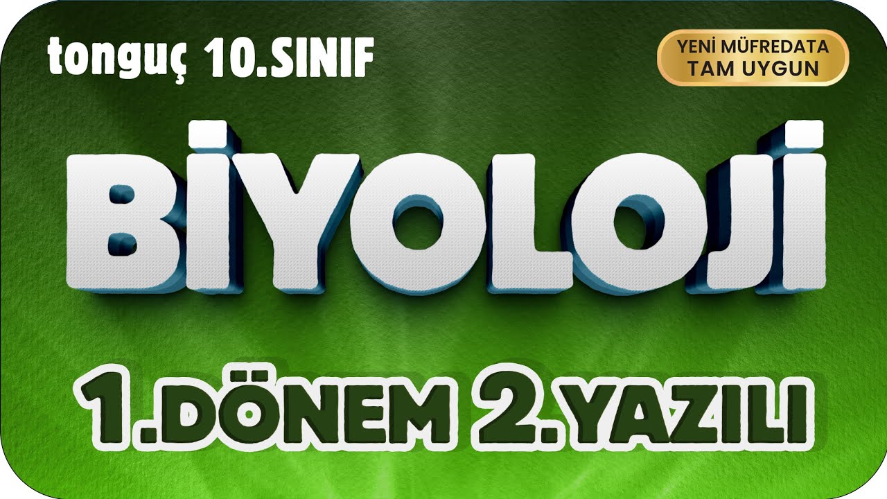 10.Sınıf Biyoloji 1.Dönem 2.Yazılıya Hazırlık 📑 #2026