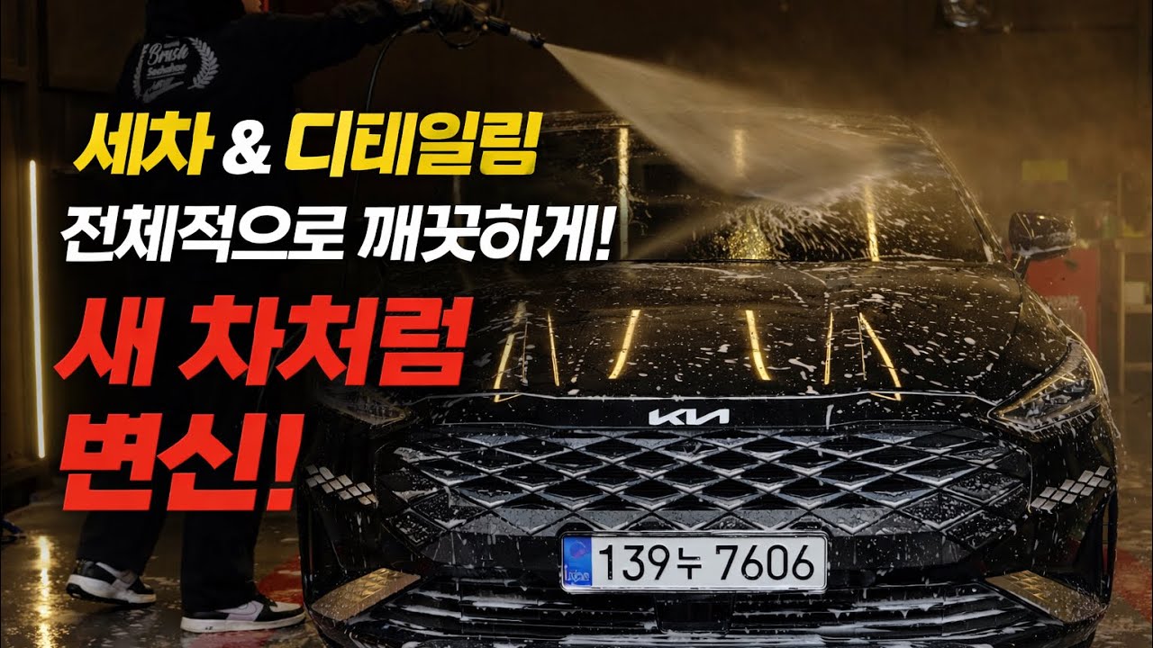 늘 관리하던 차, 오늘은 가볍게 세차