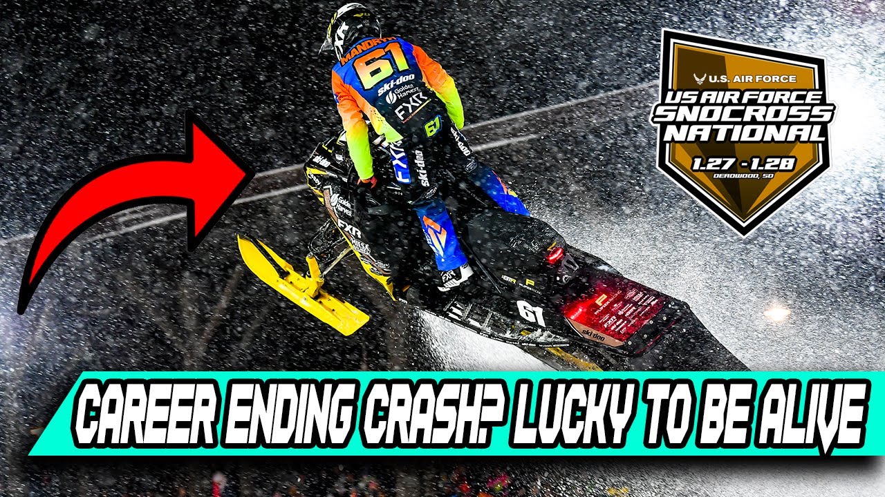 GETTING LANDED ON BY SNOWMOBILE // CAREER ENDING?? // SNOCROSS IN A BULLRING