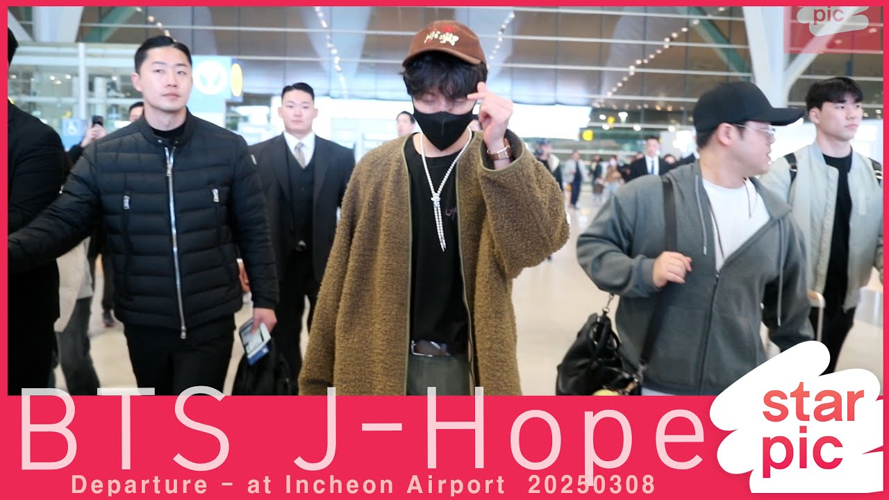 BTS 제이홉 '언제나 Sweet Guy'' [STARPIC] / BTS J-Hope Departure - at Incheon Airport  20250308