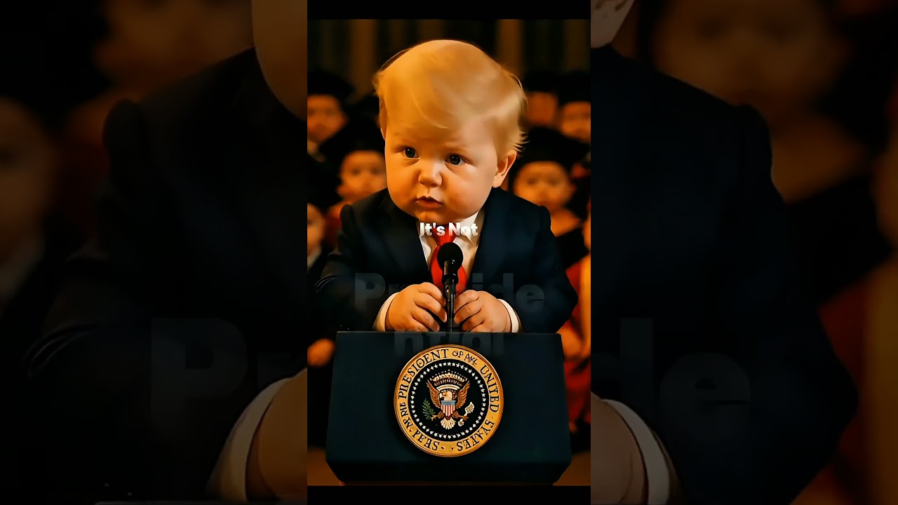 Talking Baby trump hilarious speech😂#funny #happy #memes #comedy #trump #politics #shorts #baby #usa