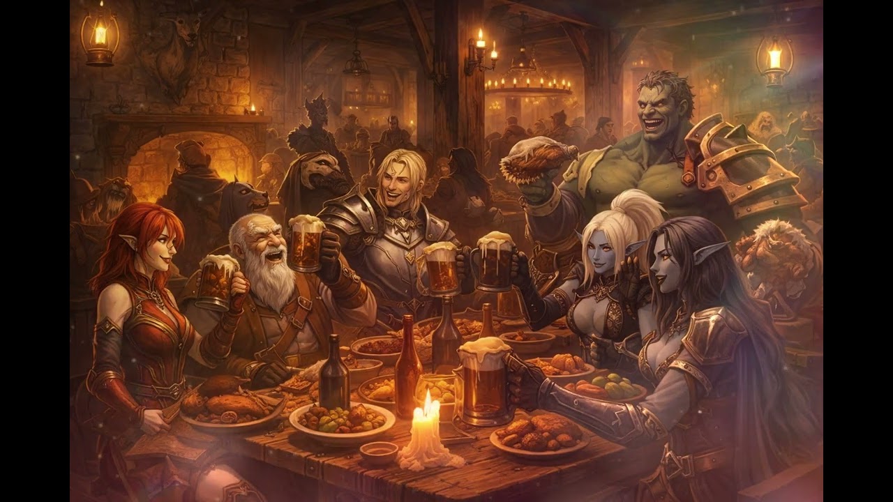 “Fantasy Tavern & Medieval Music Mix – Upbeat Version | 1 Hour”