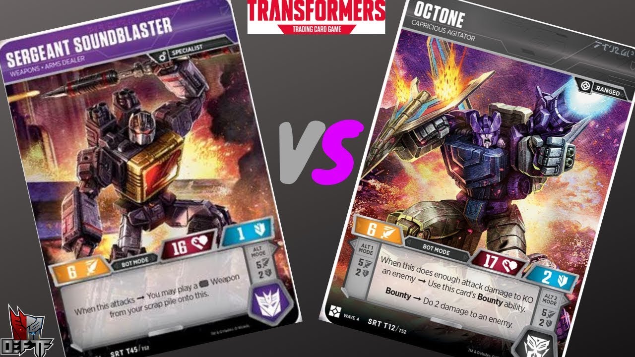 Transformers TCG: Octone VS Soundblaster CRAZY ENDING!!