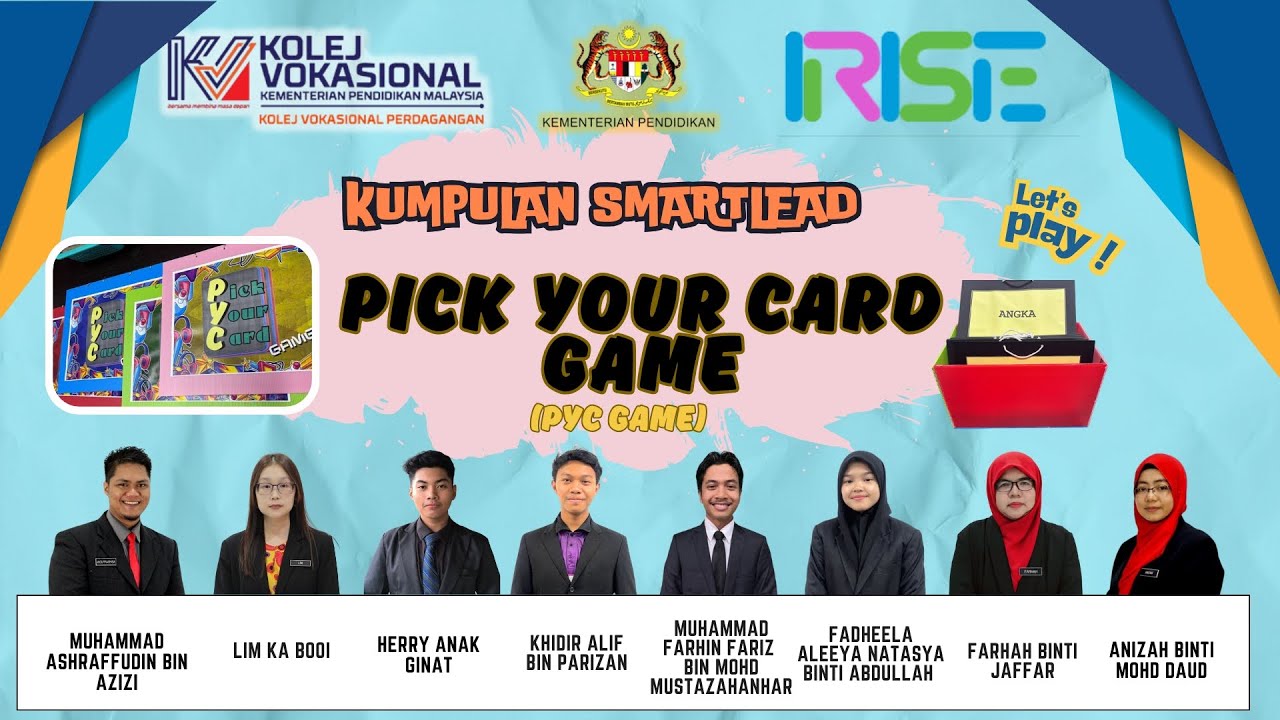 SS431 PICK YOUR CARD (PYC) GAME FROM KOLEJ VOKASIONAL PERDAGANGAN 