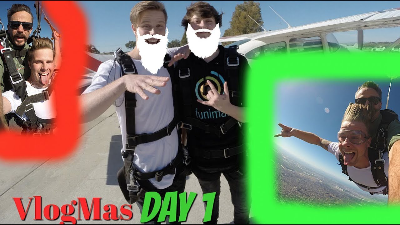 Hunter Hill: Sky Diving w/ Raegan Beast & Piper Rockelle | Vlogmas