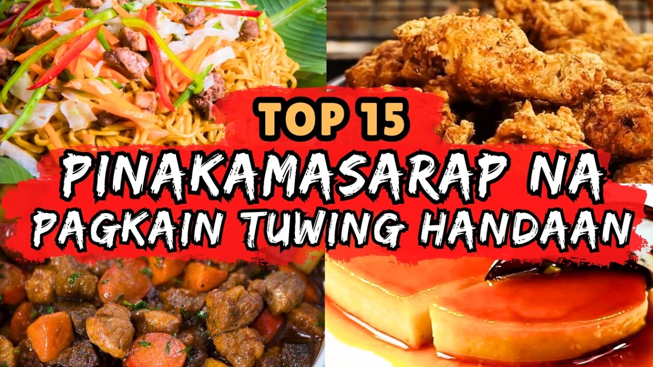 TOP 10 PINAKAMASARAP NA PAGKAIN TUWING HANDAAN SA PILIPINAS