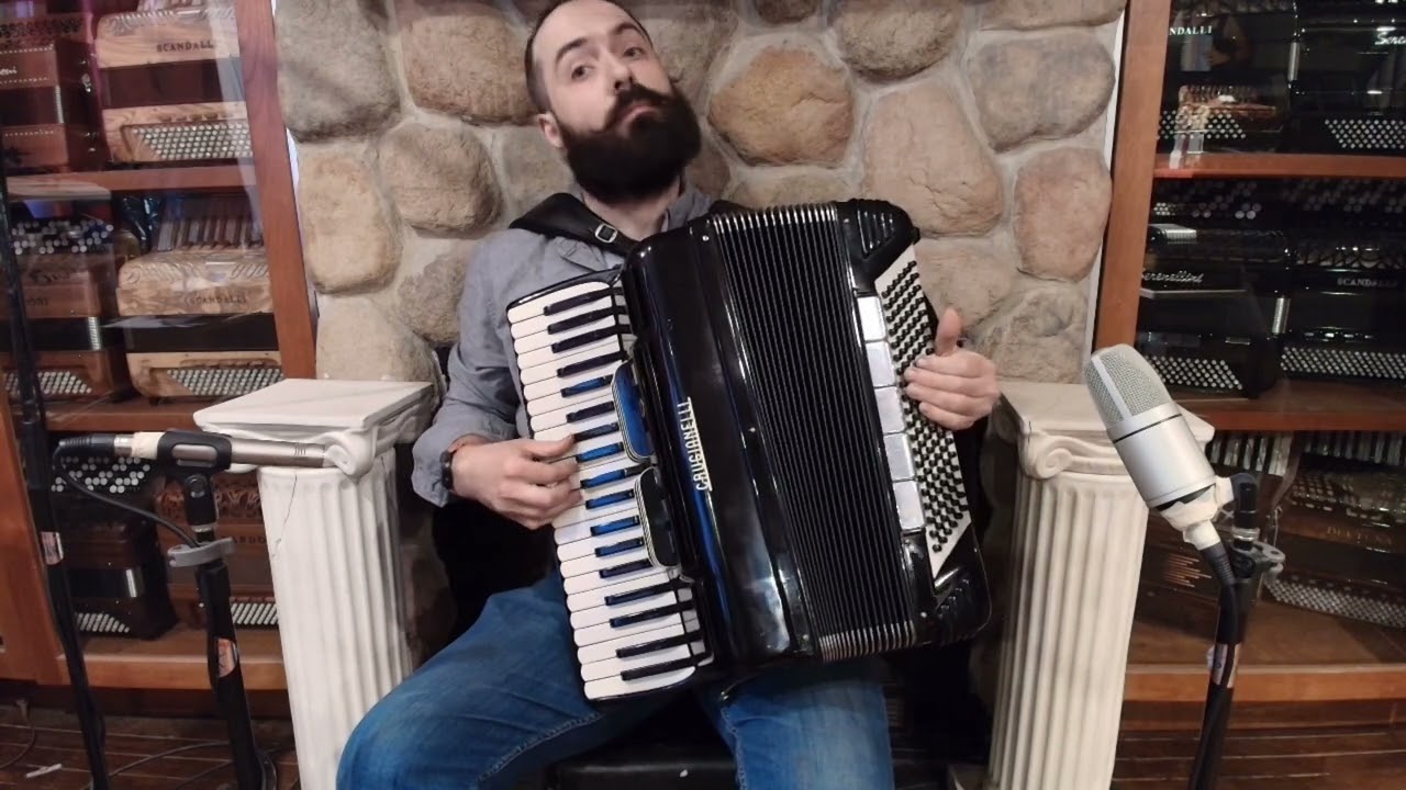 7110 - Black Pancordion Crucianelli "Johnny" Piano Accordion LMMH 41 120 $1499