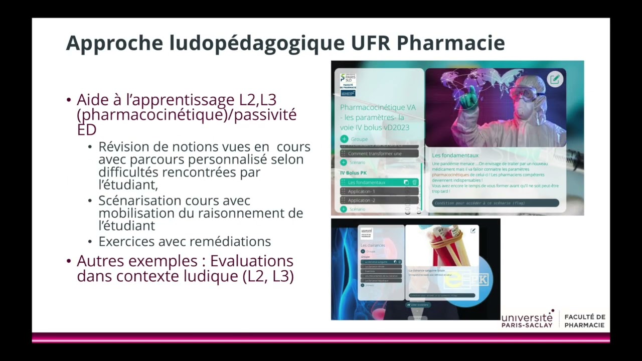 2023 - Mise en place de serious games à l’UFR de pharmacie pour et par les étudiants