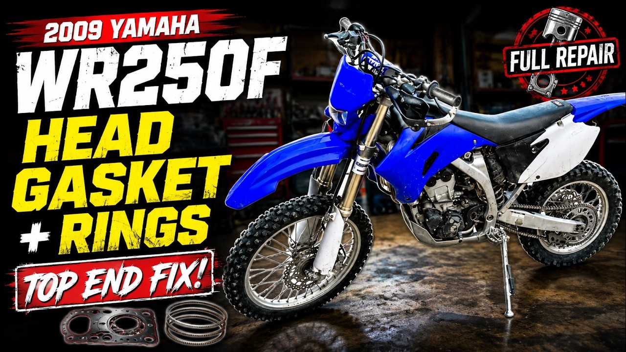 Replacing head gasket and piston rings in 2009 WR250F