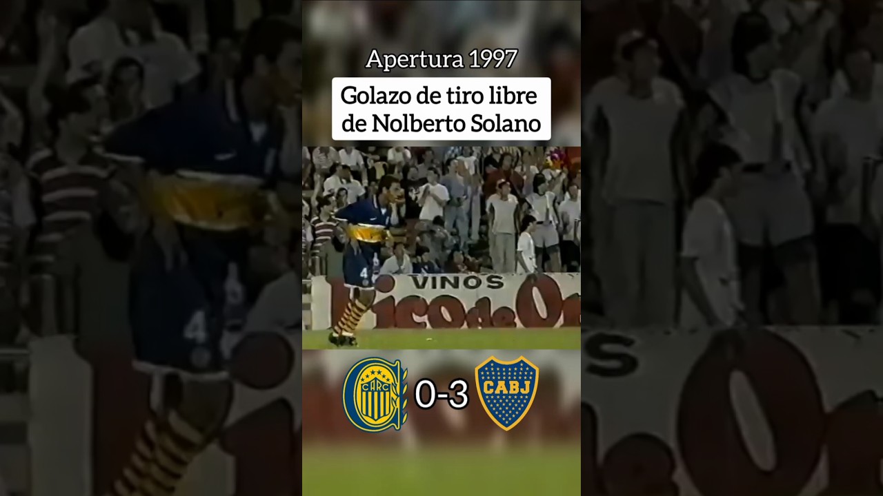 Golazo del &Ntilde;ol Solano de tiro libre | Rosario Central 0 - Boca 3 | Apertura 1997