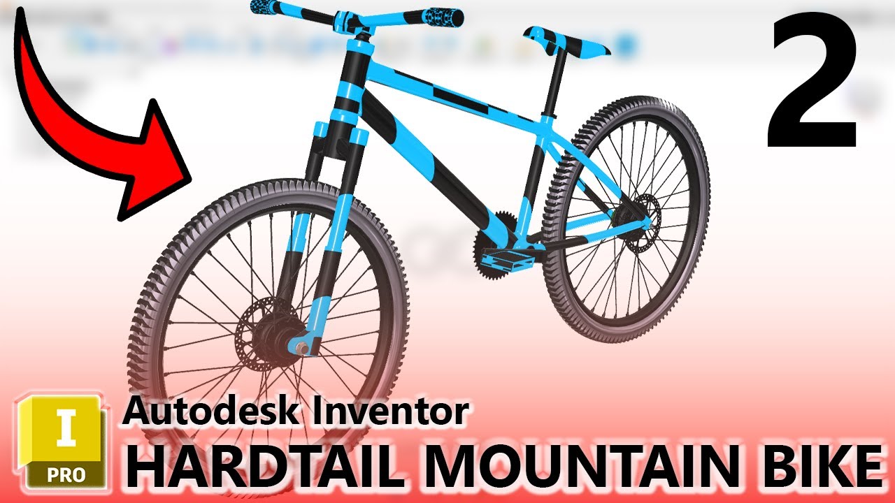 HARDTAIL Mountain Bike Project in Autodesk Inventor - Part 2