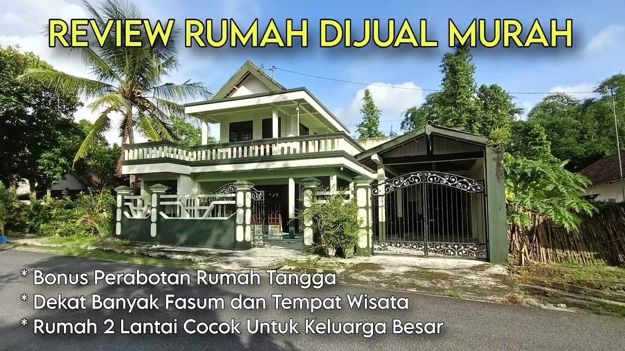 Review Rumah DIJUAL 2 Lantai Bonus Perabotan Murah ! Sangat Strategis 