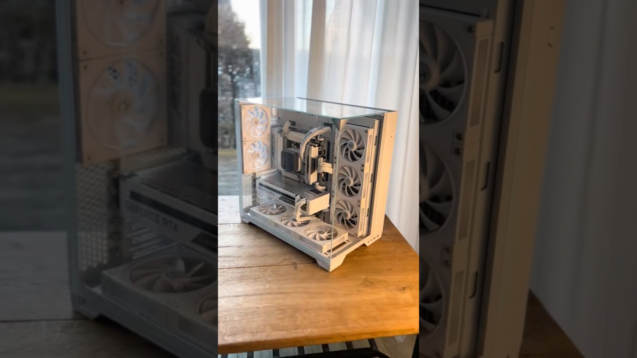1200&euro; White Gaming PC 😍😮&zwj;💨 #buildyourpc #pcbuild #custompc #gaming #pc #pcgaming #tech #computer