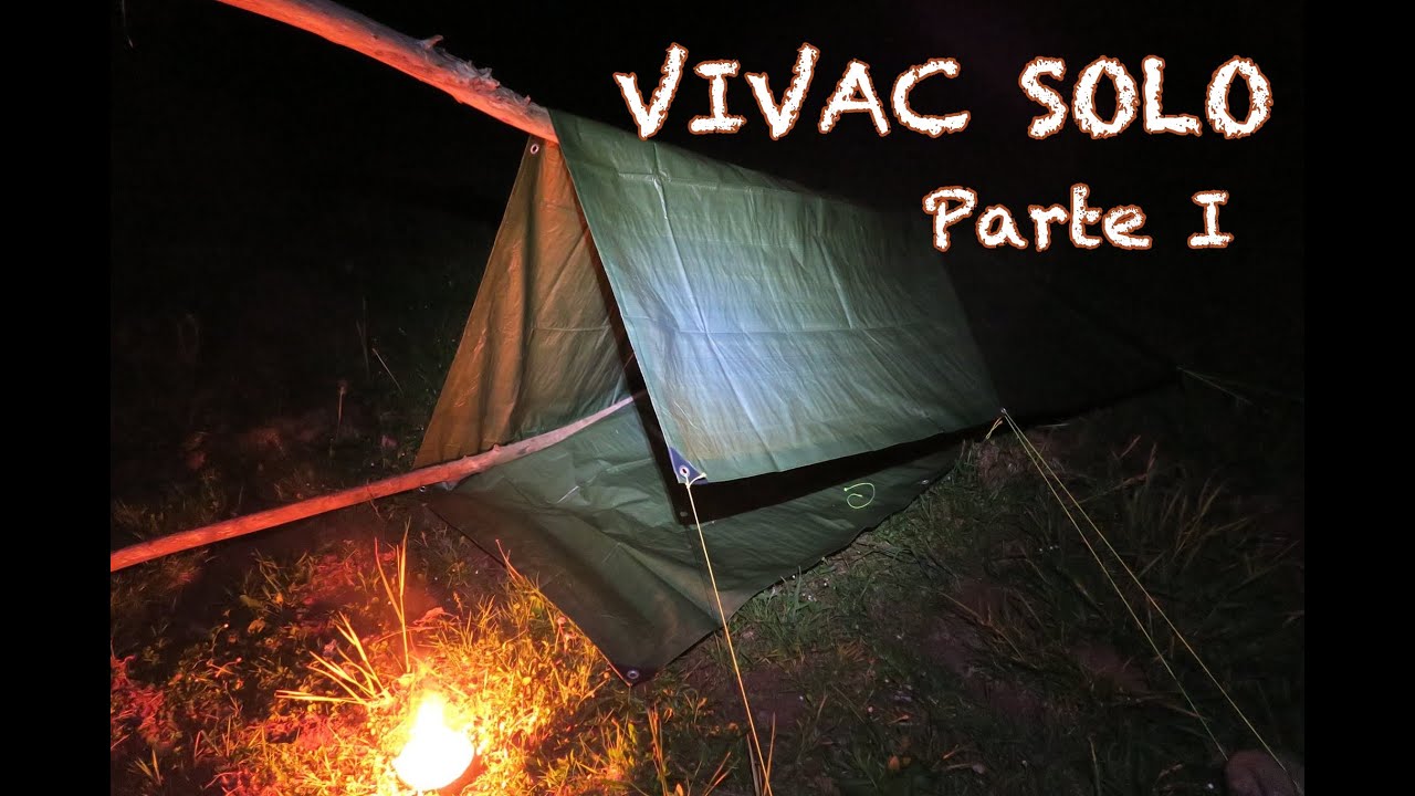 Vivac dos días SOLO | SUPERVIVENCIA en el bosque 🔥🔥🔥