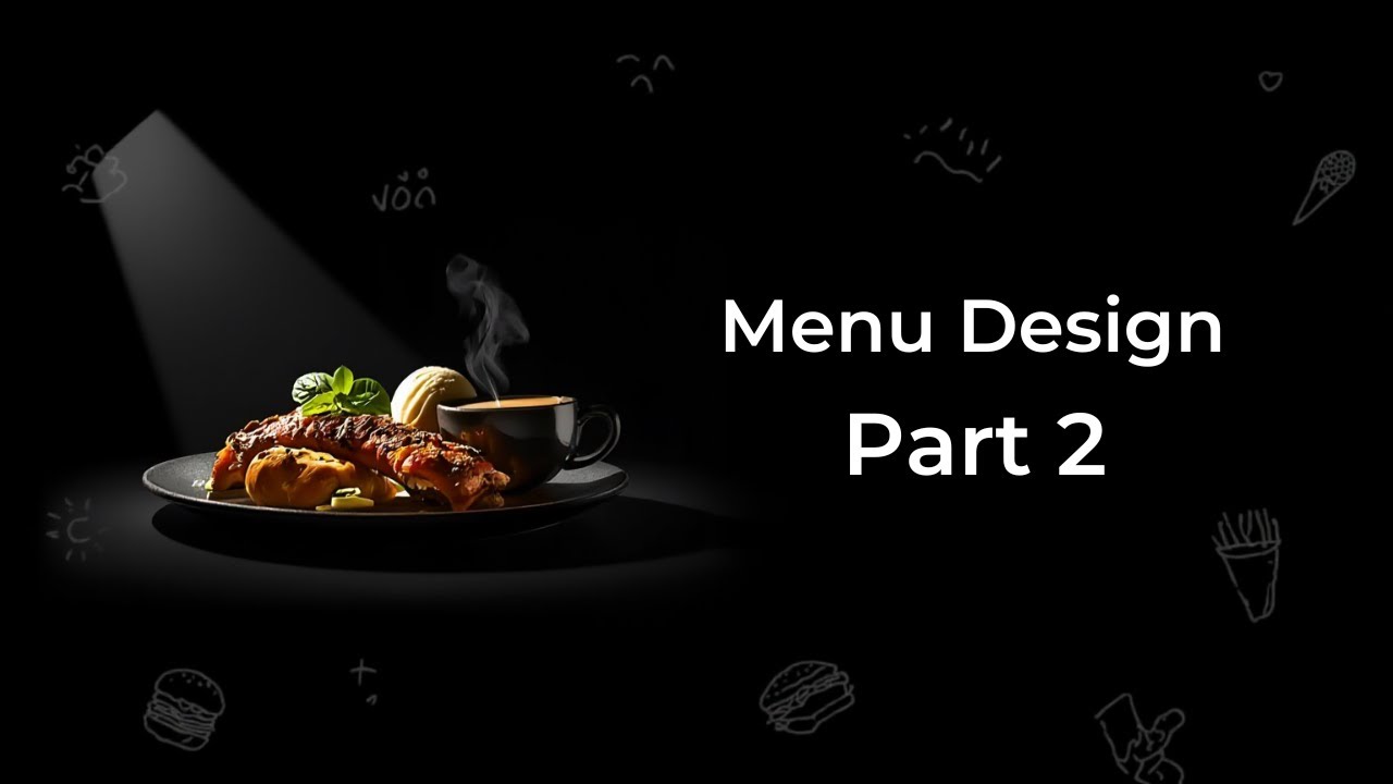 Modern Menu Design in Canva | Restaurant Menu Design Tutorial | Part-2