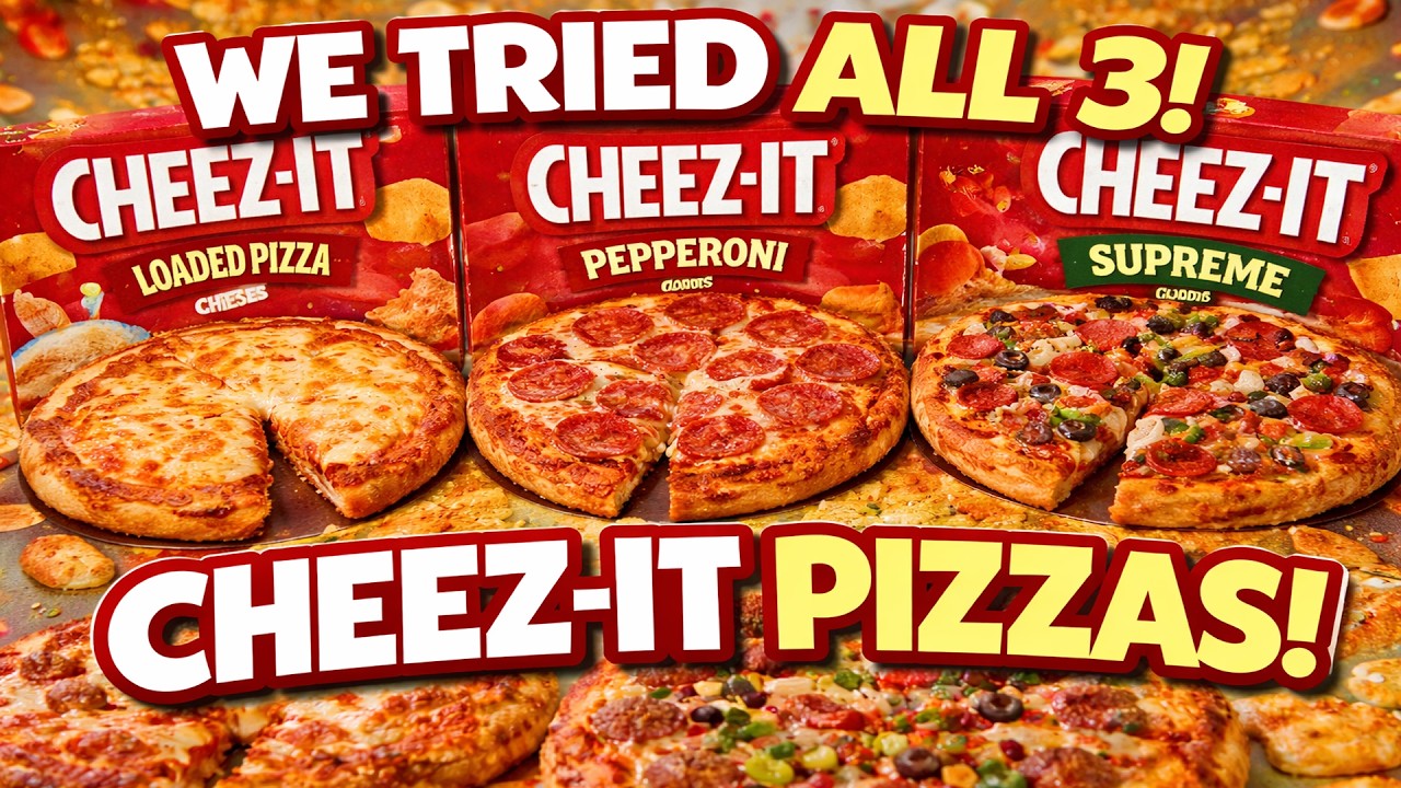 Я попробовал все три вида замороженной пиццы Cheez-It — ЧТО МЫ ЕДИМ??