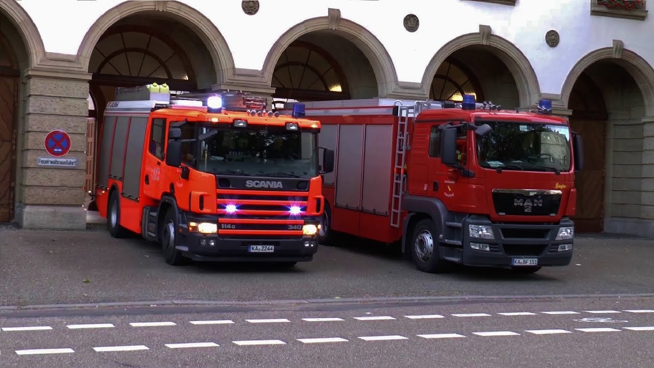 GROSSALARM: GEFAHRGUTZUG + KLEF | BF KARLSRUHE Hauptfeuerwache