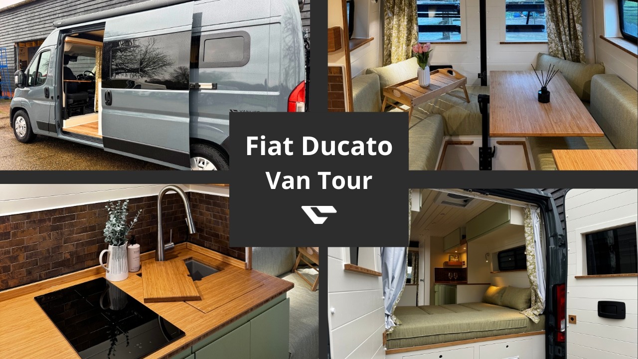 Экскурсия по кемперу с обеденной зоной | Без газа | Переоборудование Fiat Ducato/Promaster средне...