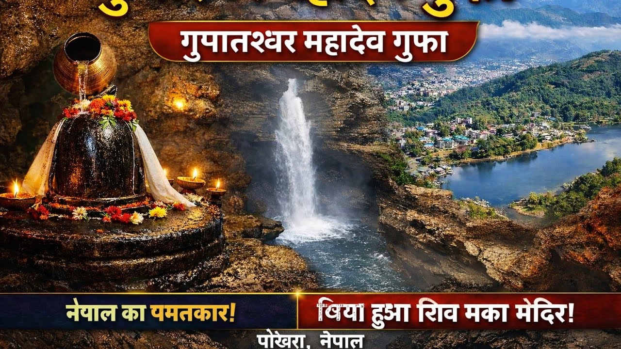 Gupteshwar Mahadev Temple Pokhara Nepal | Mysterious Shiva Cave & Waterfall