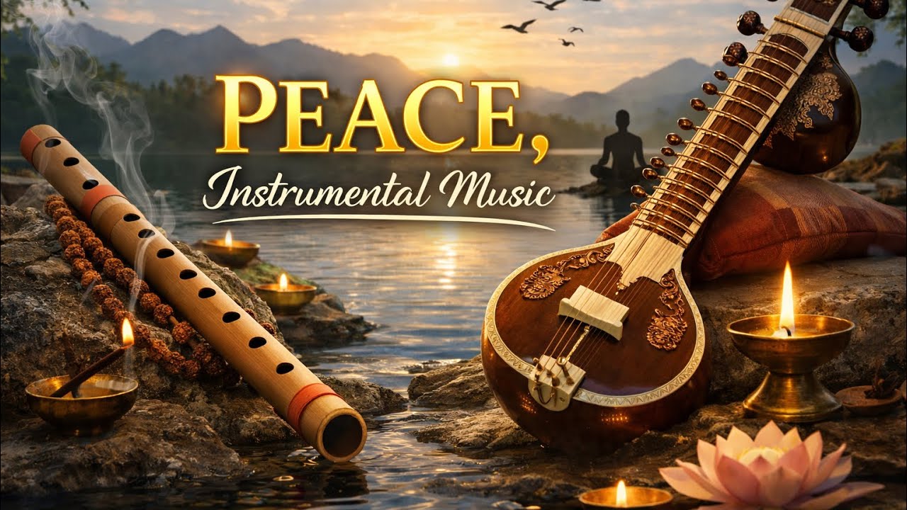Peaceful Indian Flute & Sitar Music | Deep Relaxation, Meditation & Calm Mind
