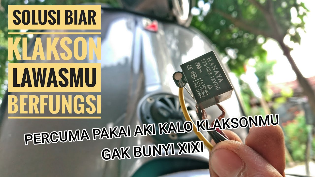 Pasang Relay, Untuk Klakson 6V Vespa Super/Sprint