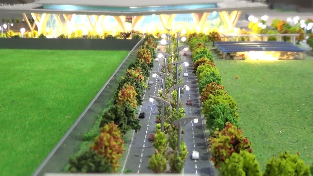 PURNEA AIRPORT INAUGRATION MODEL MADE BY MODEL MAKERS INDIA