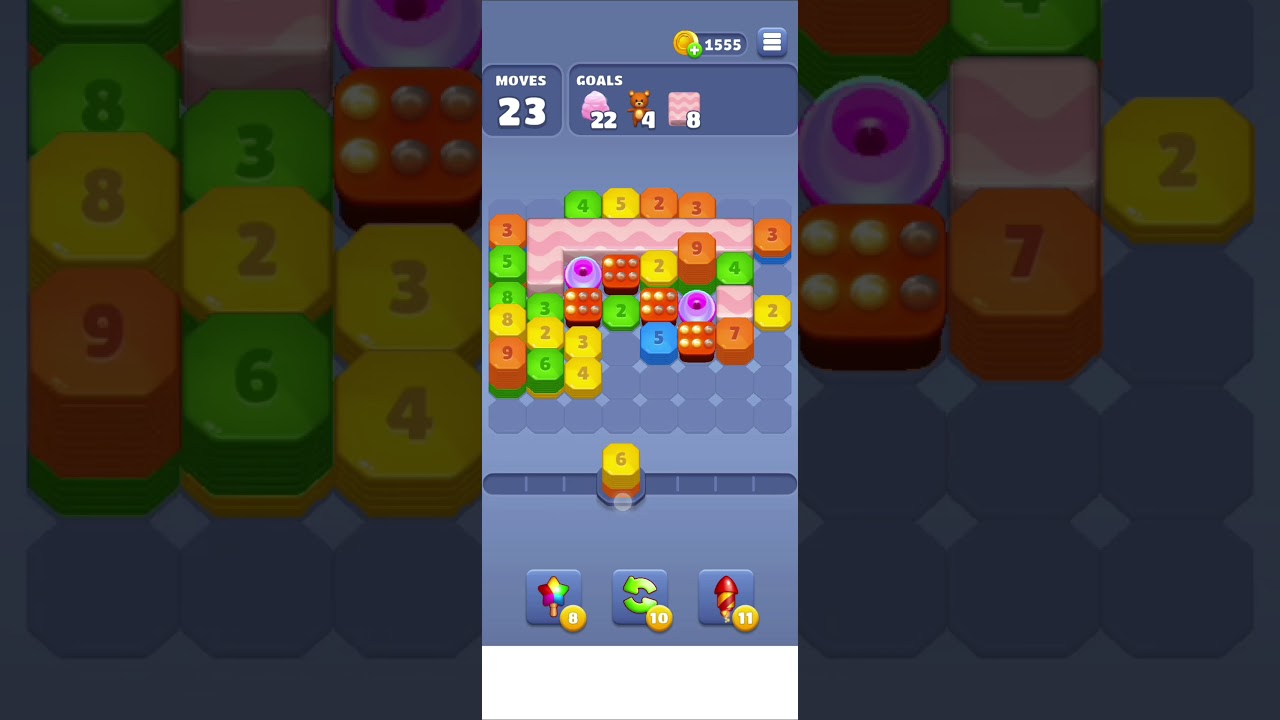 Throw Blocks Level 108 Shoot & Merge Mobile Gameplay