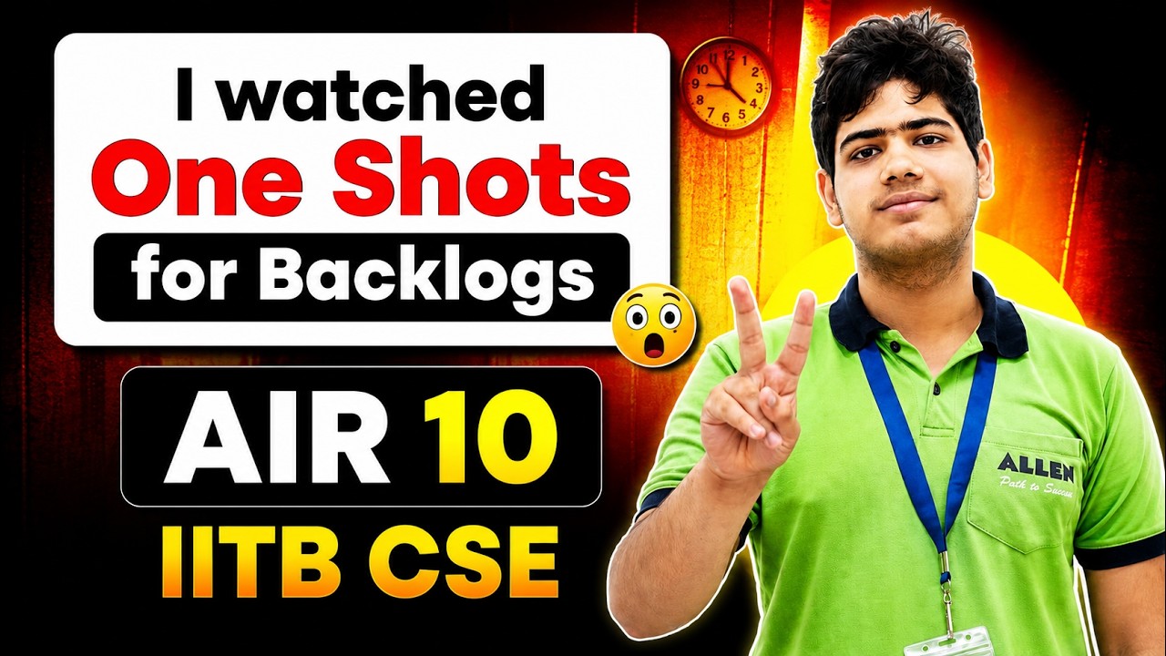 The ONLY Strategy You Need to Get IIT Bombay CSE (ft. AIR 10 Darsh Sikka)
