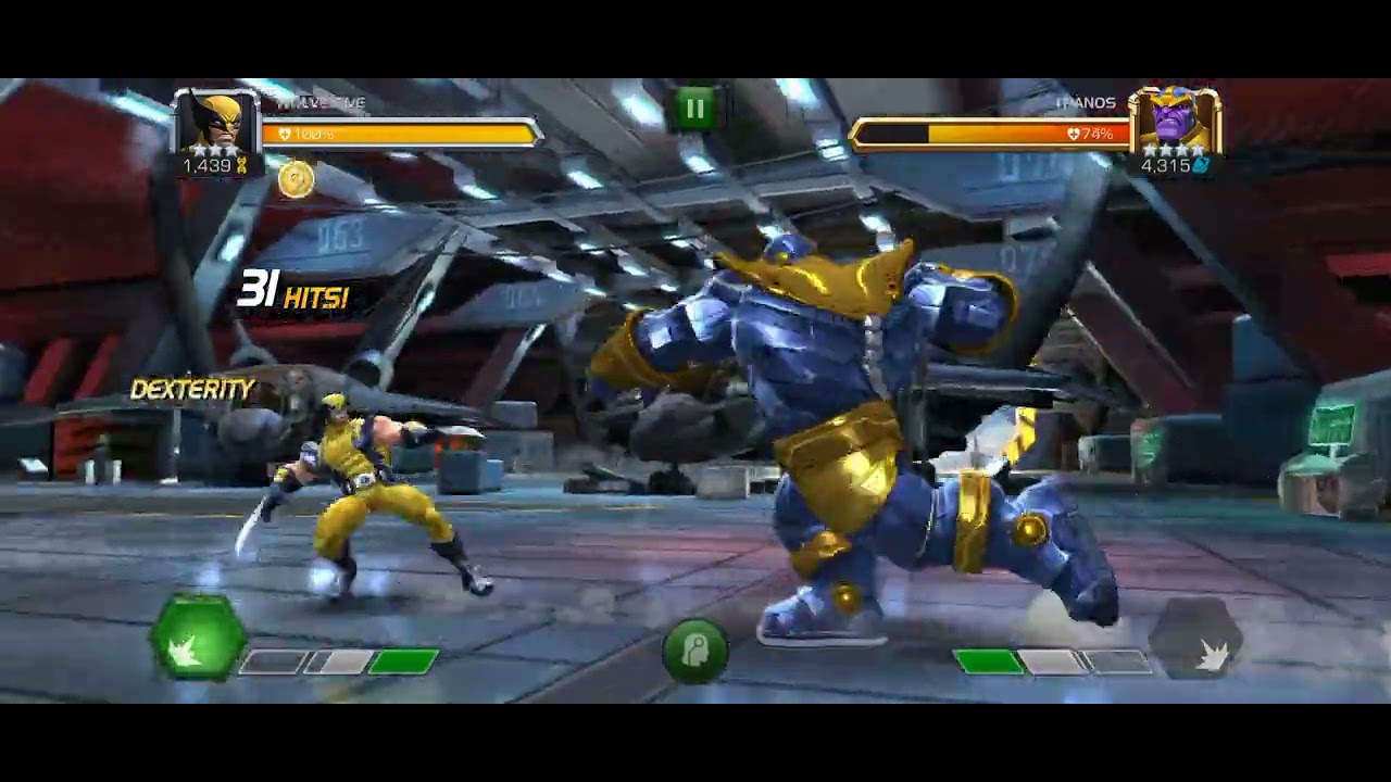 Wolverine vs Thanos | Marvel Contests of Champions