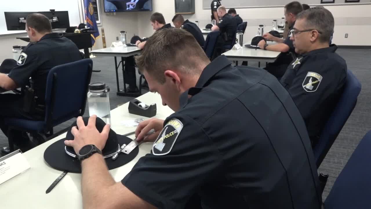 Idaho State Police recruits build iconic hats in milestone ceremony