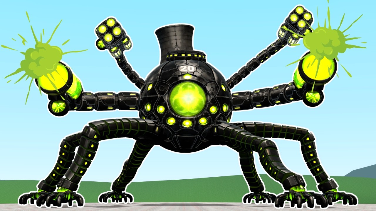 I Became New Radioactive Omnidroid V.20 Robot From Roblox Incredibles In Garry's Mod