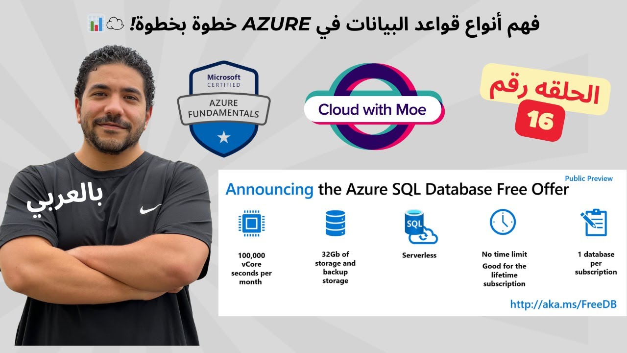 [16] Az-900 | Types of Databases on Azure - Arabic شرح