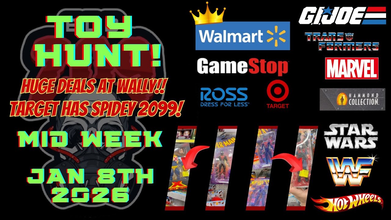 TOY HUNTING AND FINDING NEW ACTION FIGURES JAN 8th WALLY WITH HUGE SAVINGS + TARGET HAS SPIDEY 2099!