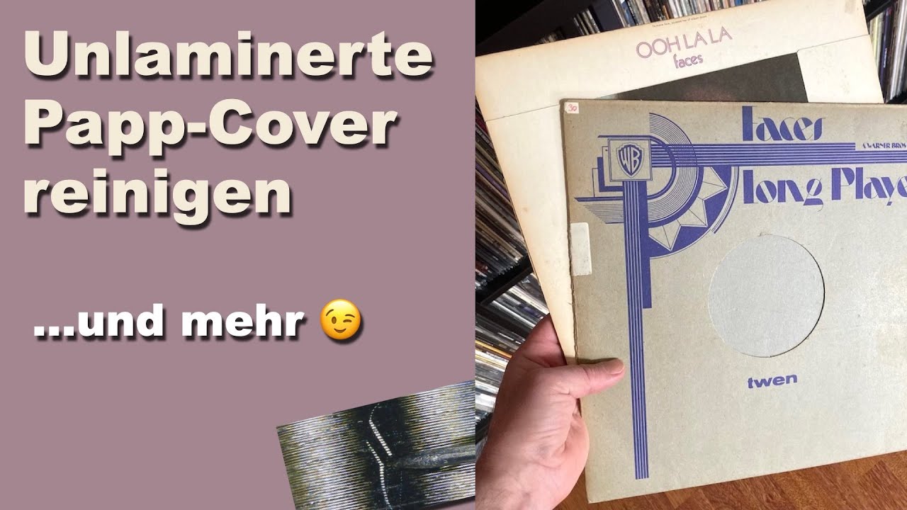 Unlaminierte Papp-Cover reinigen