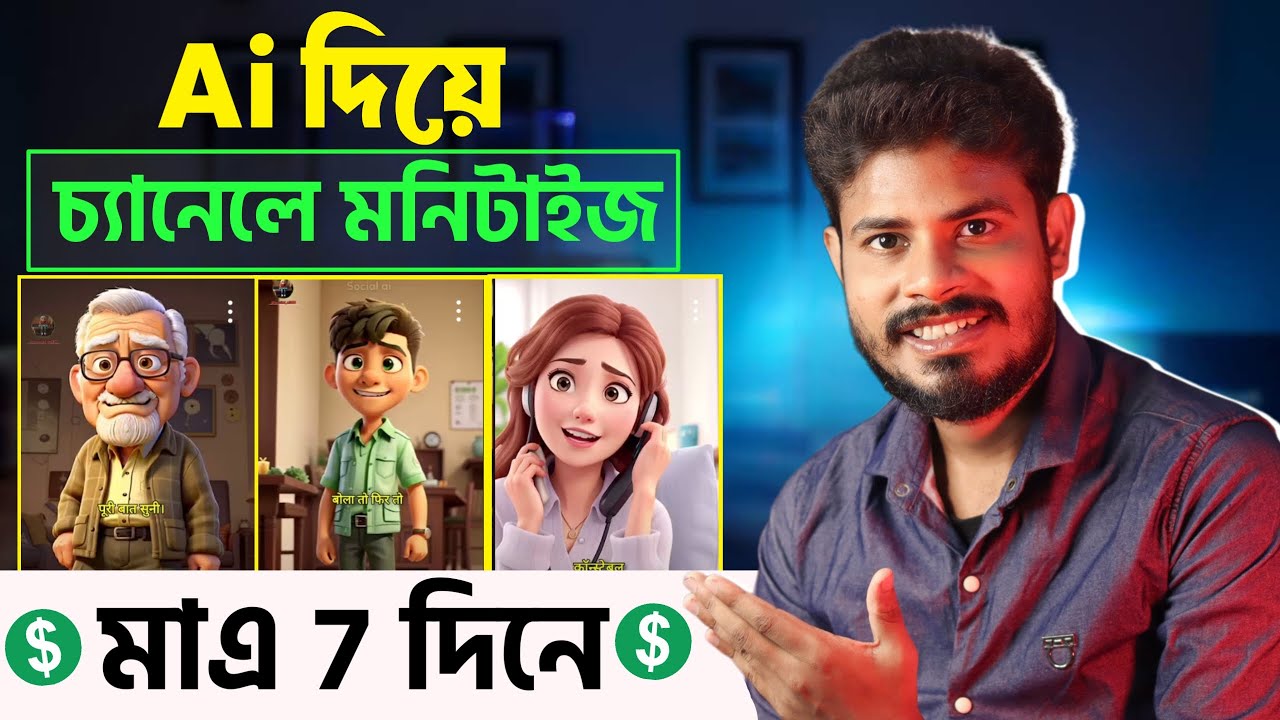 Ai দিয়ে 7 দিনে মনিটাইজ Ai Video Kivabe Banabo | Text to Video Ai Free |Ai Diye video kivabe Banabo