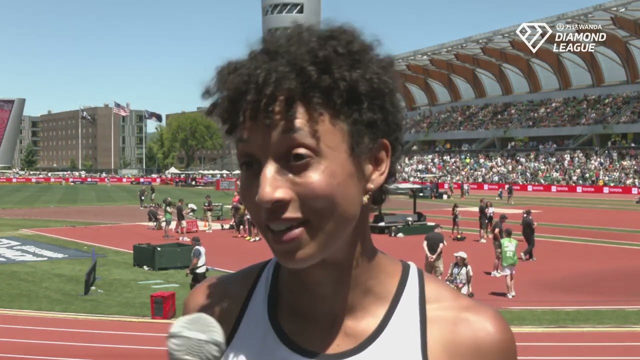 Malaika Mihambo Finishes 2nd in Pre Classic Long Jump [German Interview]