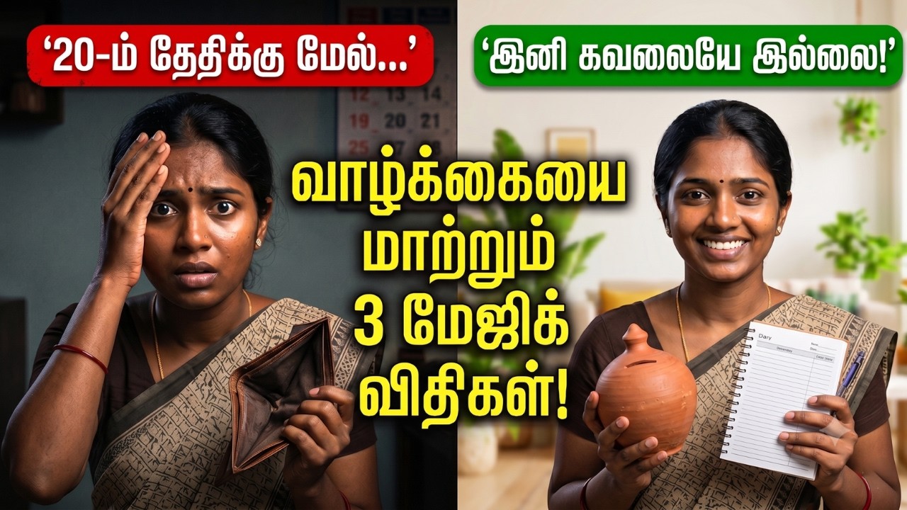 நடுத்தர குடும்பங்களின் பணக்கவலையை போக்கும் 3 எளிய வழிகள்! 💰 | Middle Class Money Saving Tips Tamil