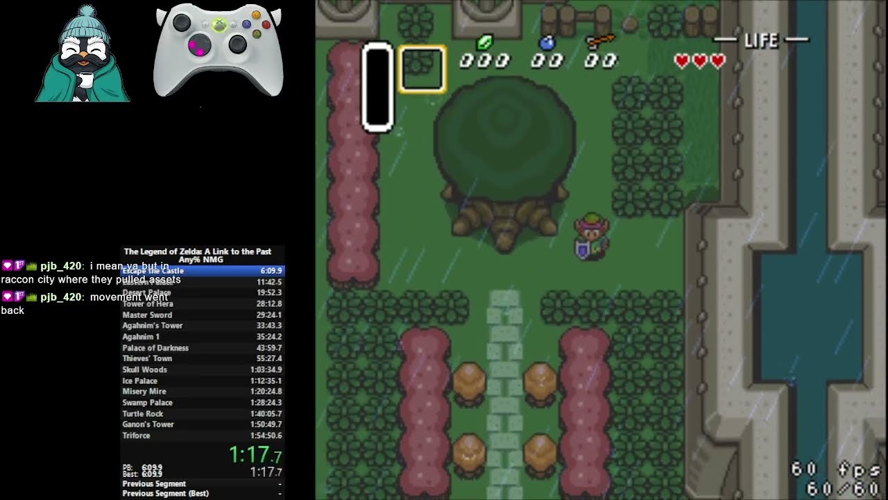 The Legend of Zelda: A Link To The Past Master Sword% NMG Speed Run -  New PB: 28m37s