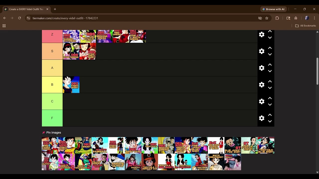 Every Videl Outfit Dragon Ball Tier List